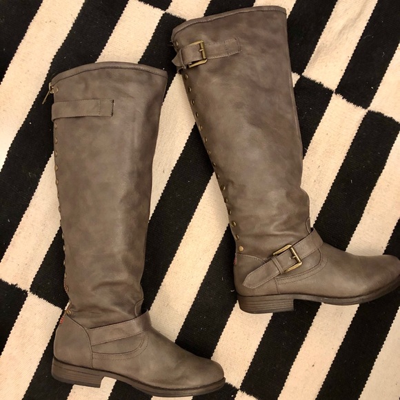 Breckelles Shoes - Breckelle’s Riding Boot in Gray